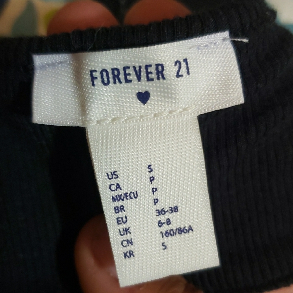 Forever 21 Black Ribbed Bralette - Picture 5 of 5